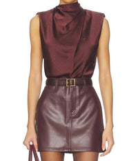 Astr - Inaya Satin Rhinestone Embellished Top