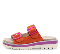 Ara Shoes Women's Marbella Slide Sandals in poppy suede pink - women's sandal - view 5