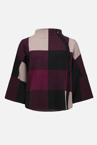 Joseph Ribkoff - Prisma Plaid Jacquard Sweater Knit Top