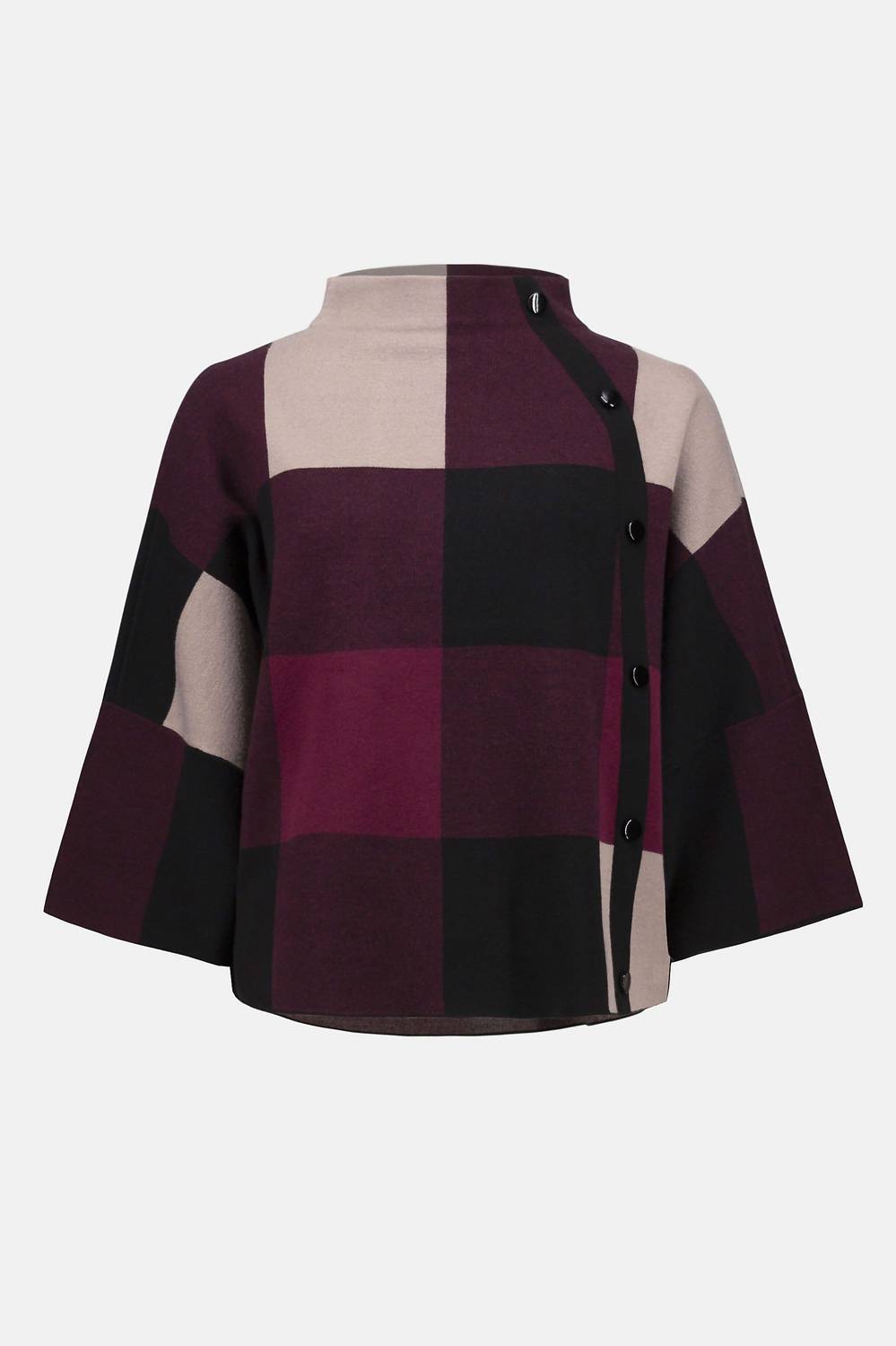 Joseph Ribkoff - Prisma Plaid Jacquard Sweater Knit Top