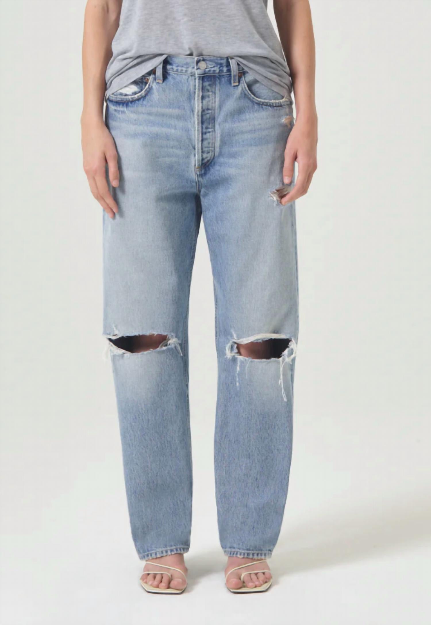 Agolde - Mid Rise Straight Jean