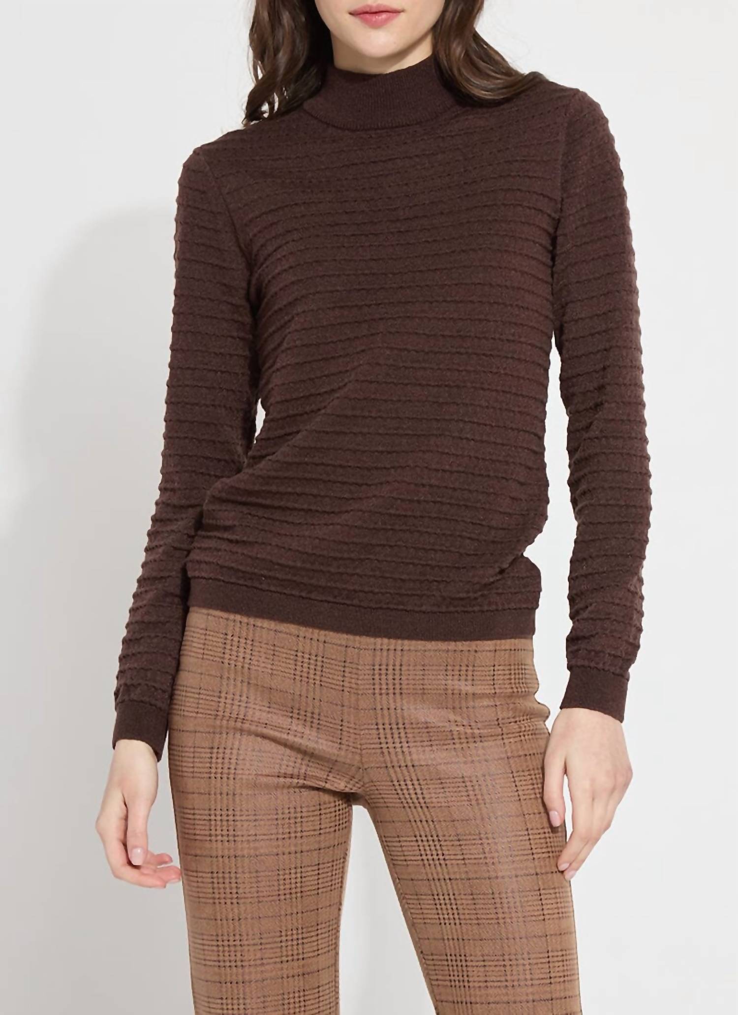 Lysse - Valery Smocked Mock Sweater