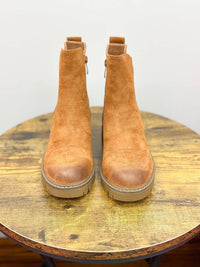 Olem - Women's Faux Suede Chunky Heel Bootie