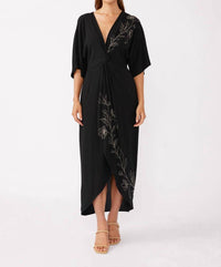 Lovestitch - Front Knot Kimono Dress