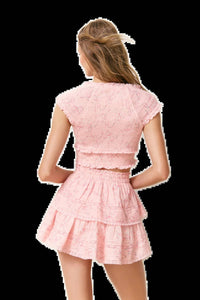 Loveshackfancy - Ruffle Mini Luna Rosa Fleur Skirt