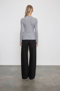 Enza Costa - CASHMERE JERSEY FITTED CARDIGAN