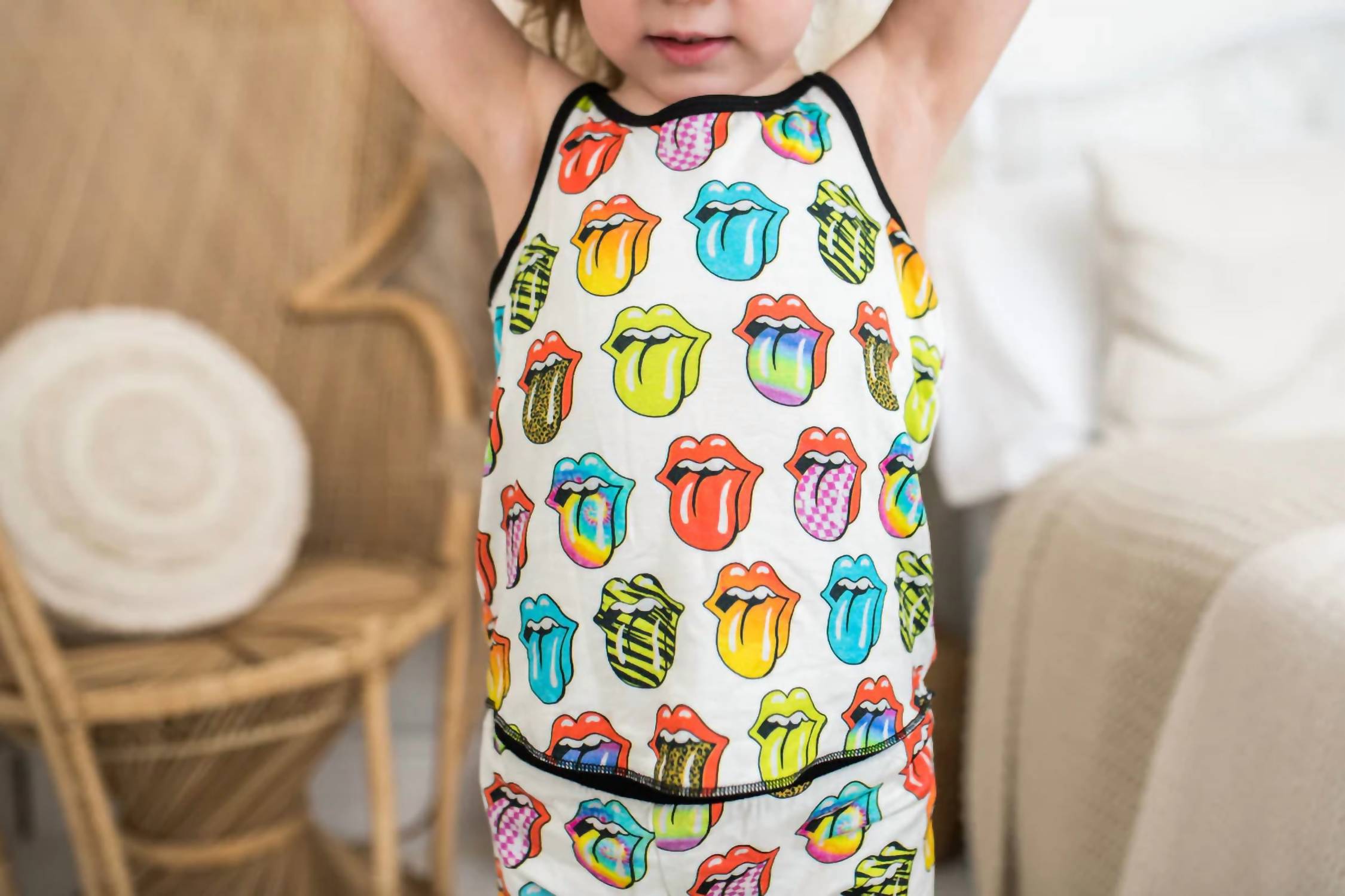 Rowdy Sprout - Kids Rolling Stones Tank Bamboo Thermal Set