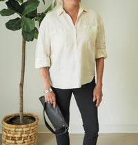 Lysse - Rose Utility Three Quarter Sleeve Shirt