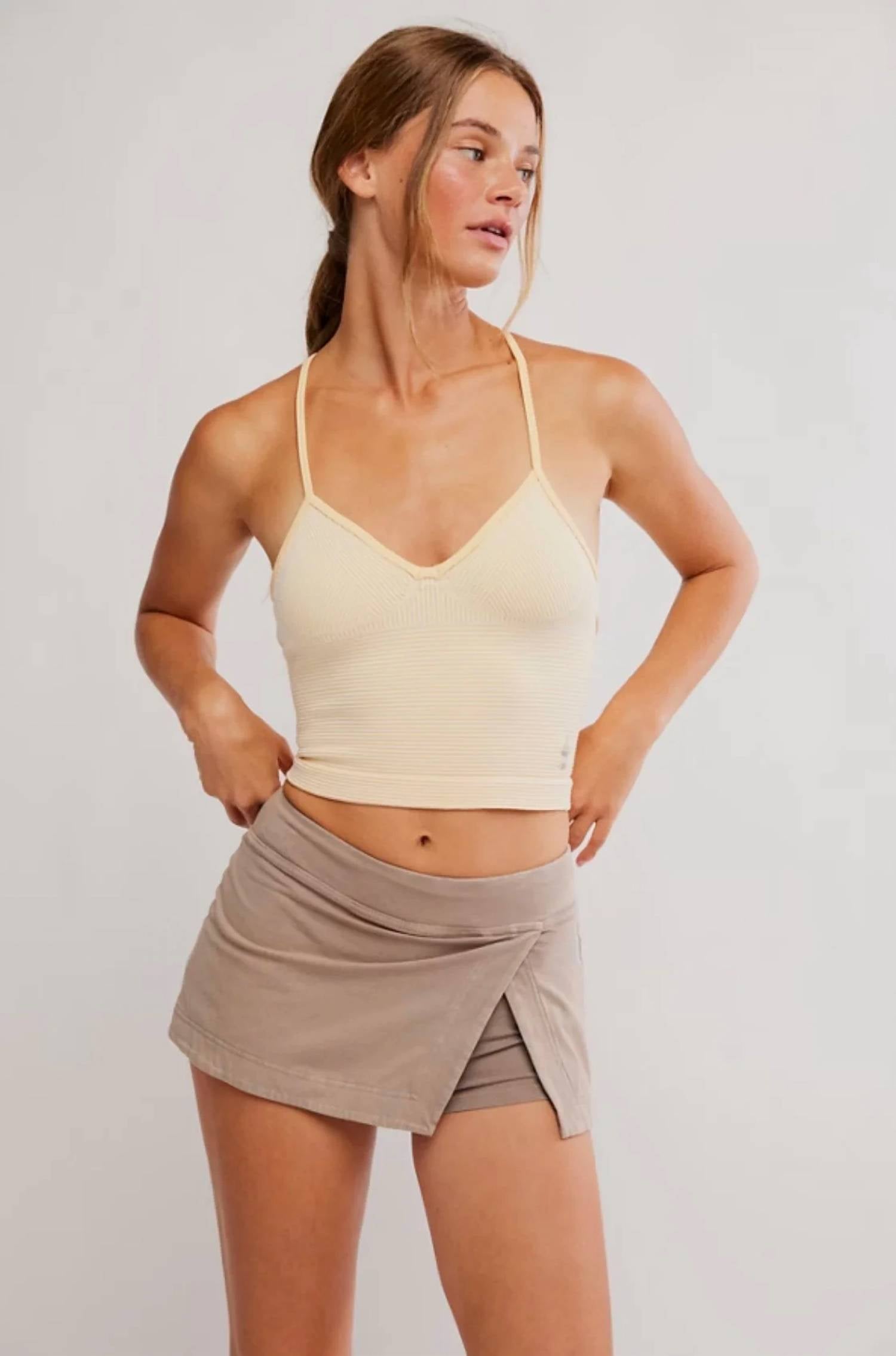 Free People - Perfectly Pleated Plunge Top