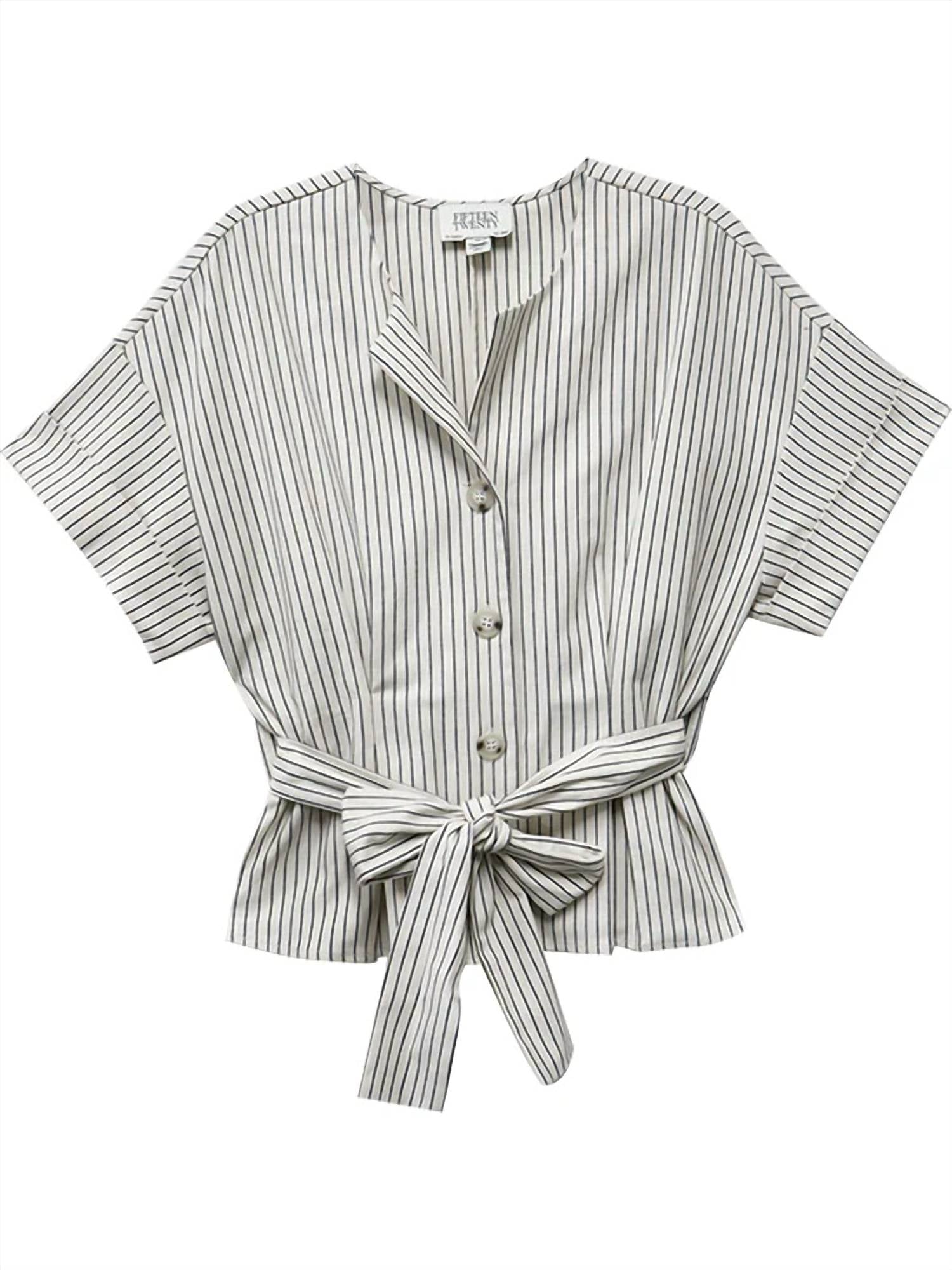 Fifteen Twenty - Women's Belted Button Up Top