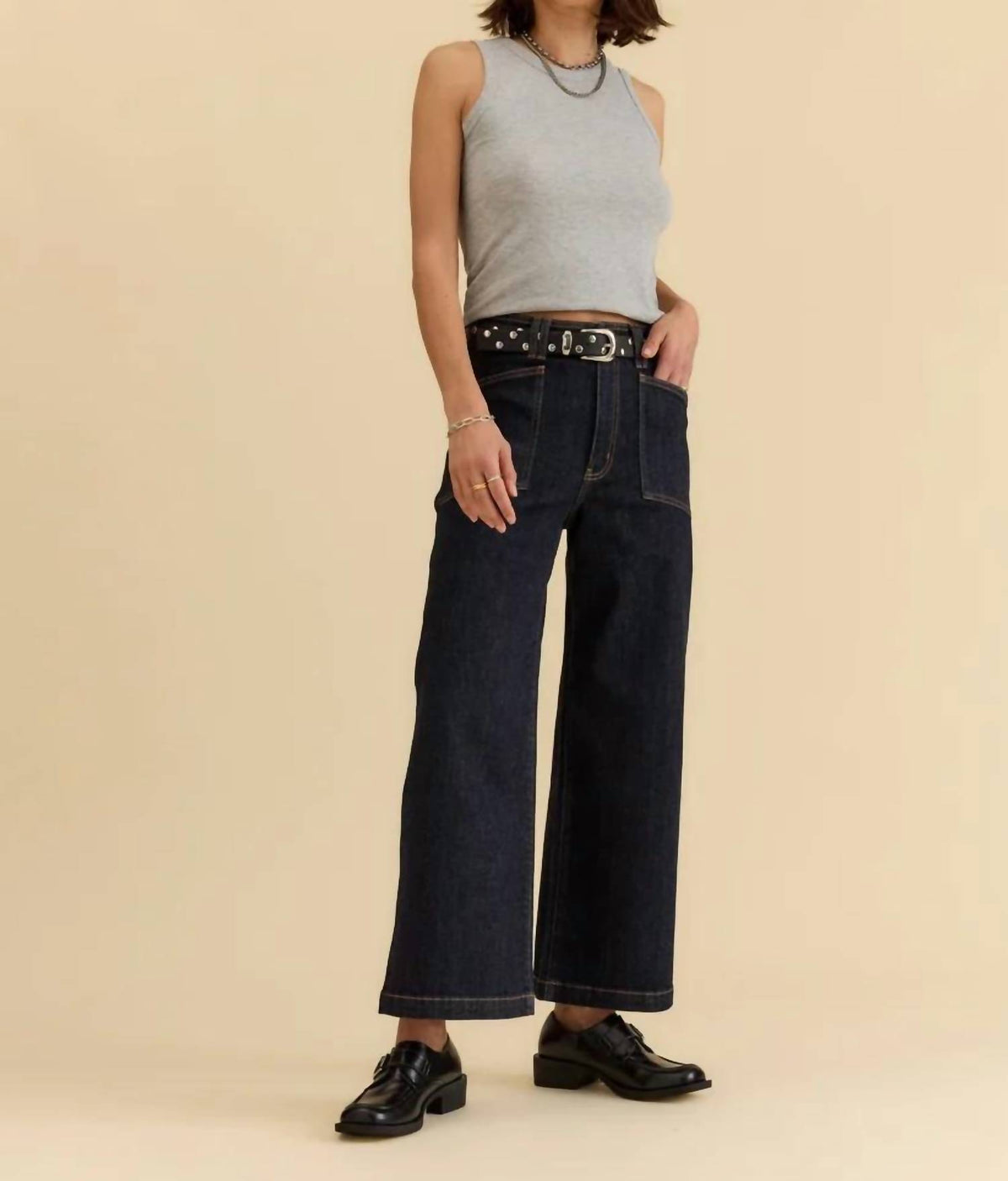 Daze - Valley Girl Wide Leg Ankle Jean