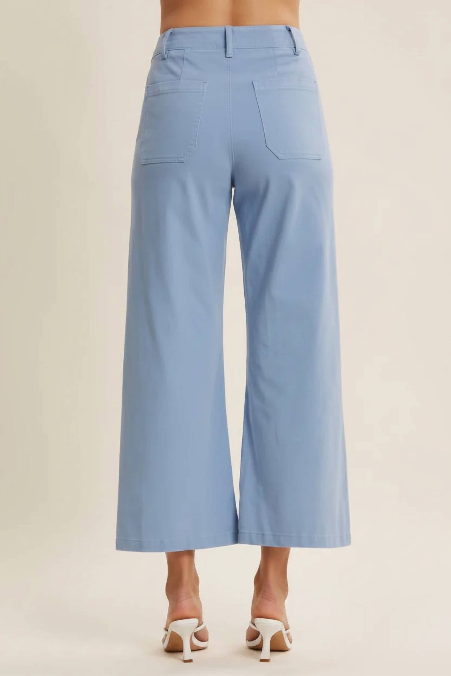 In February - Stretchy Cotton Linen Ankle Pants