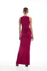 Twist Shoulder Maxi Dress