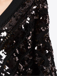 Valentino - Sequin Embellished V-neck Jumper