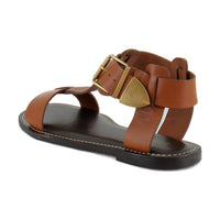 STEVE MADDEN Women's Brazinn Sandal in tan leather - women's sandal - view 4