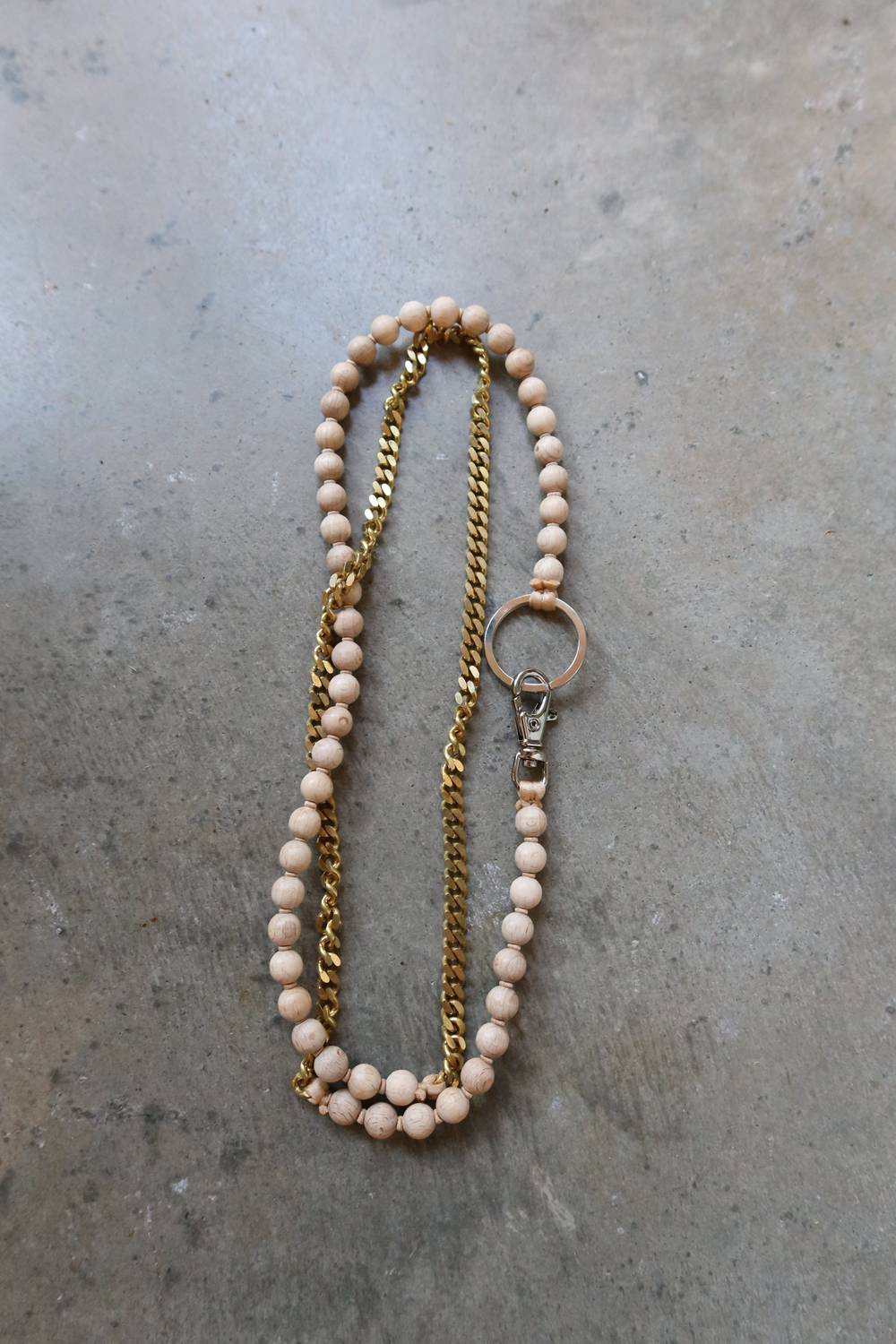 Ina Seifart - Women's Natural Wood Phone Handykette Necklace
