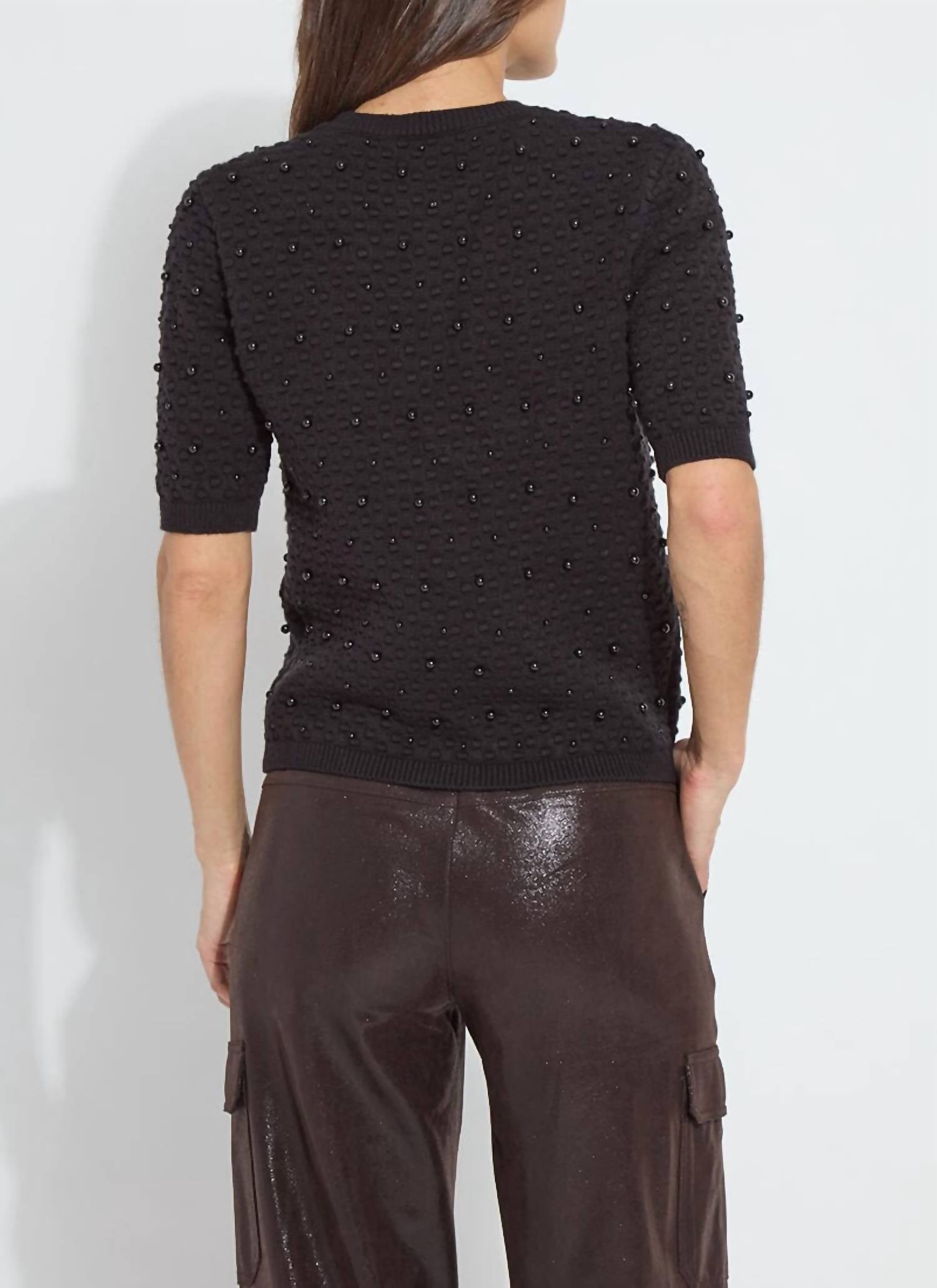 Lysse - Valentina Pearl Short Sleeve Sweater
