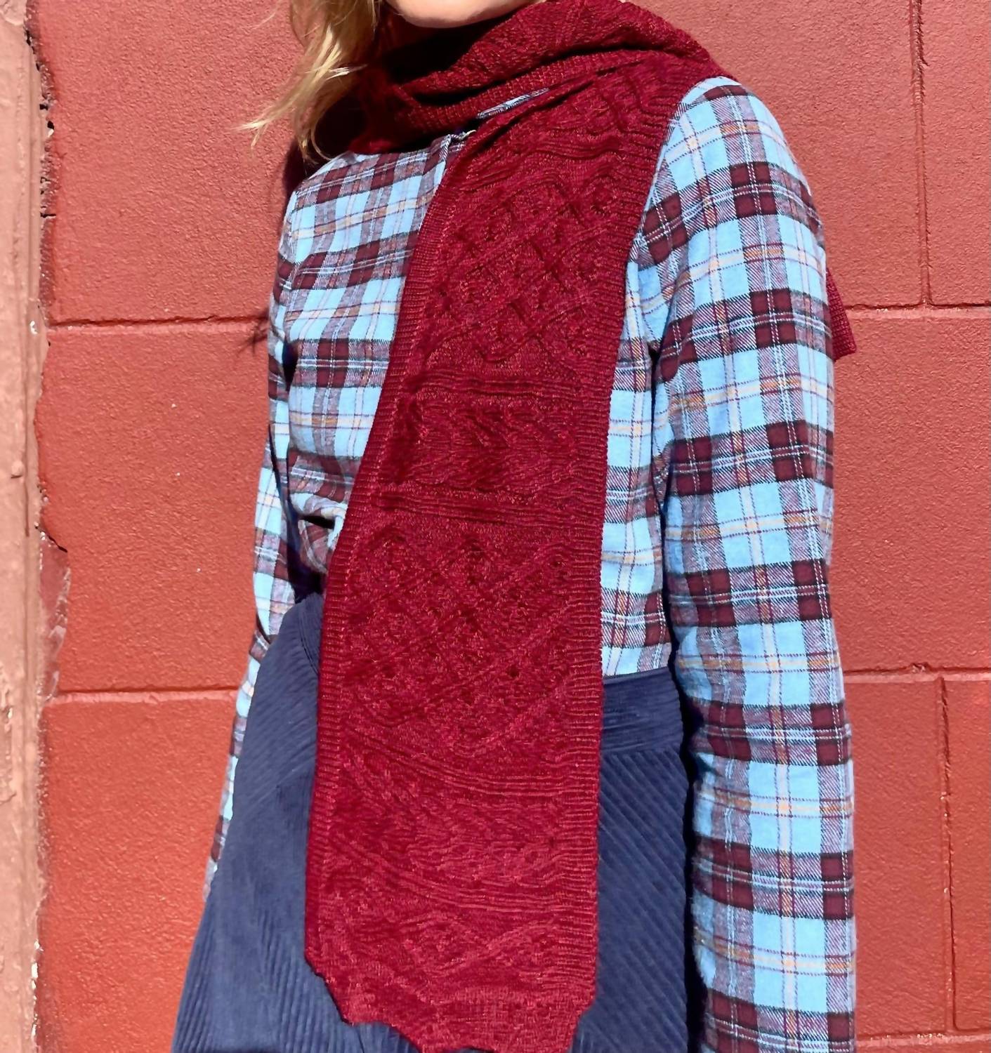 Rose Velvet - Patrice Baby Alpaca Dickie Sweater