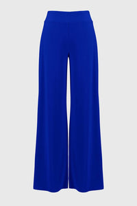 Joseph Ribkoff Signature Wide Leg Pants in blue sapphire - women's pants - view 4