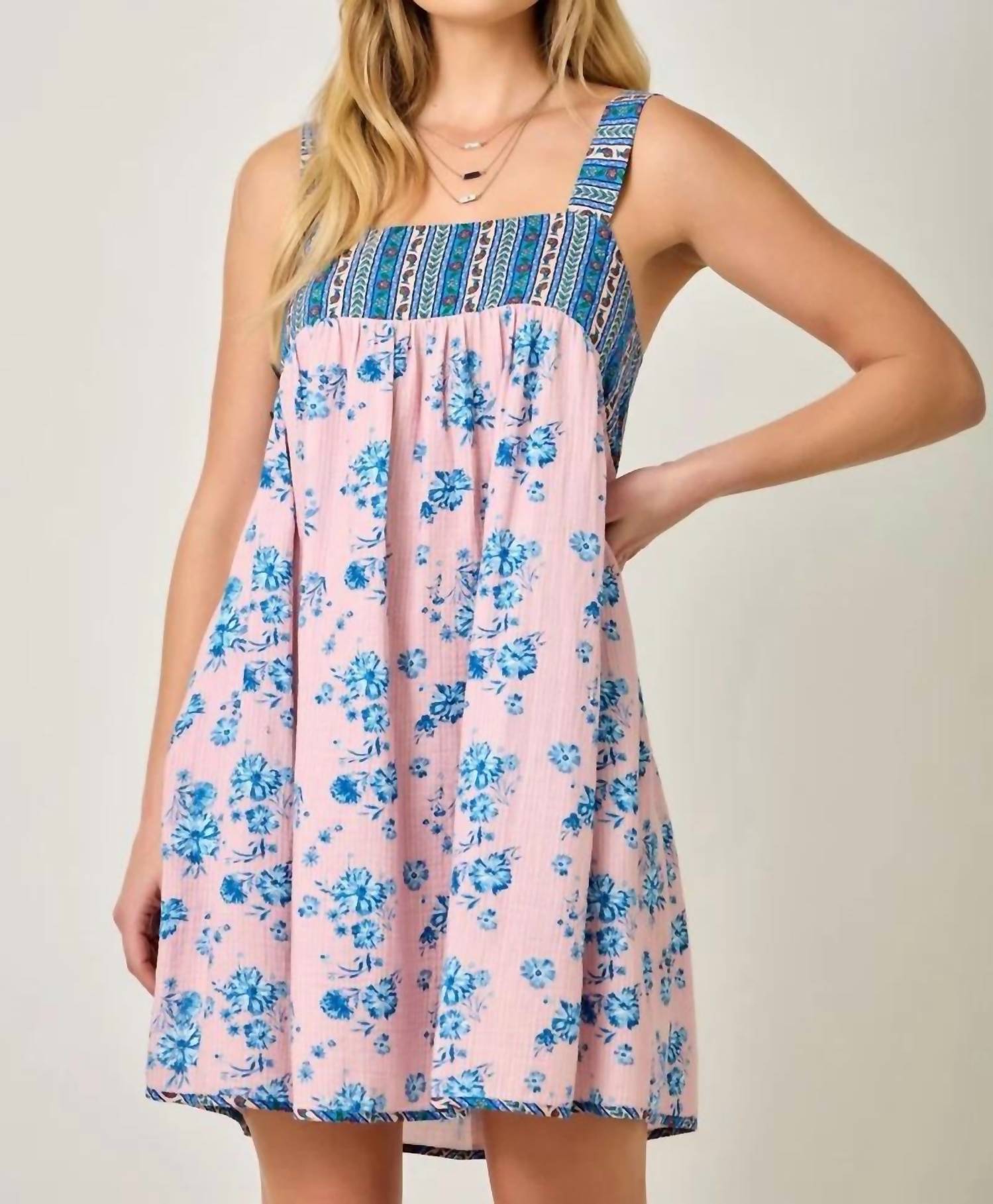 Mystree - Boho Babydoll Mini Dress