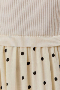 Sunday Edition - Mixed Media Dotted Dress