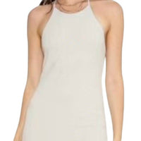 4Si3Nna - Checkered Halter Mini Dress
