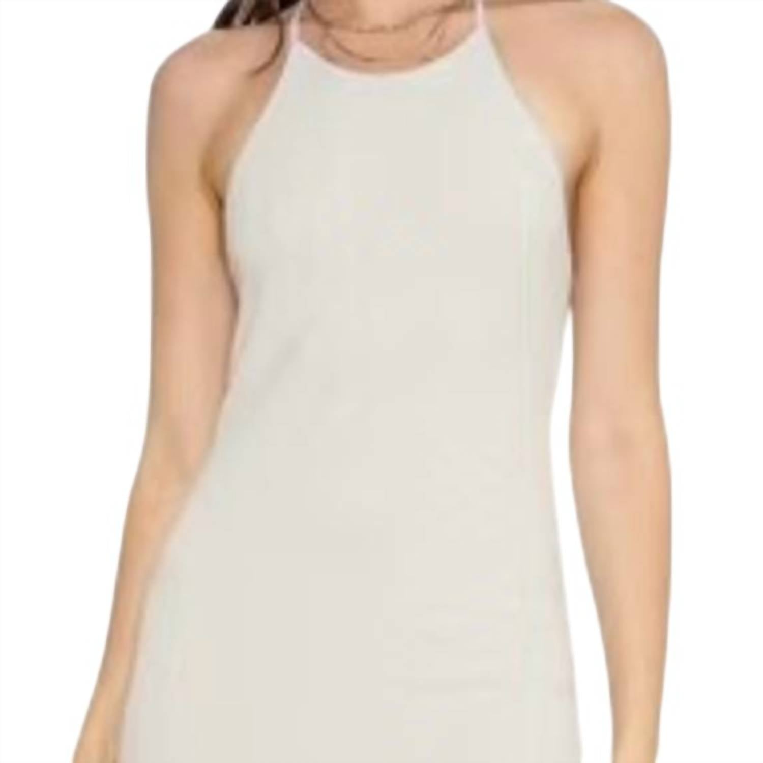 4Si3Nna - Checkered Halter Mini Dress