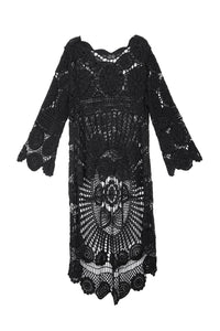 Saachi - High-low Crochet Cover-up Dress