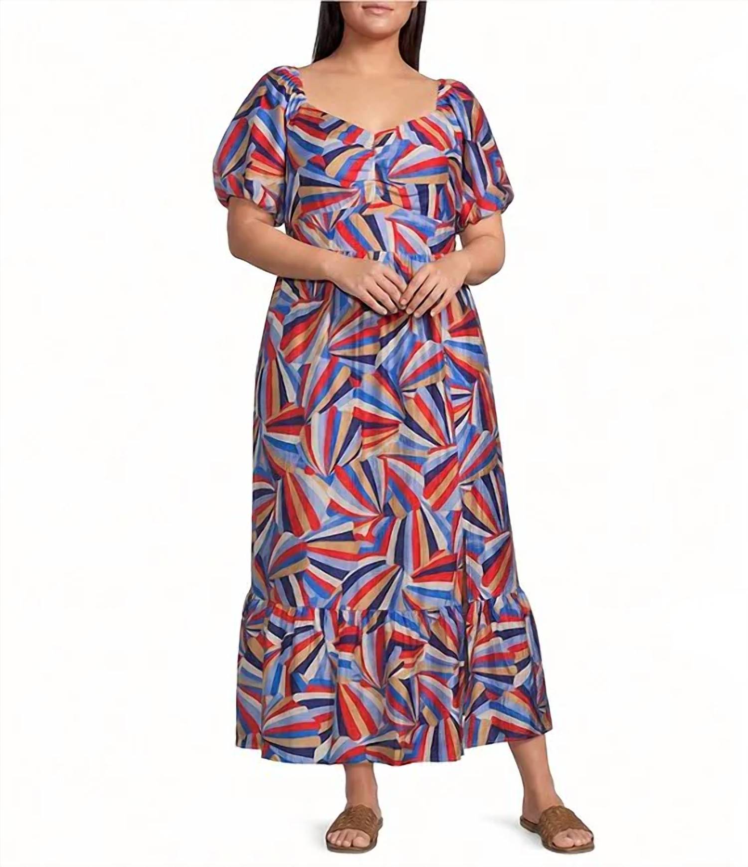 Skies Are Blue - Tiered Skirt Maxi Dress
