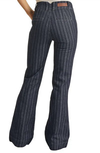 Rock & Roll Denim - Jacquard High Rise Trouser