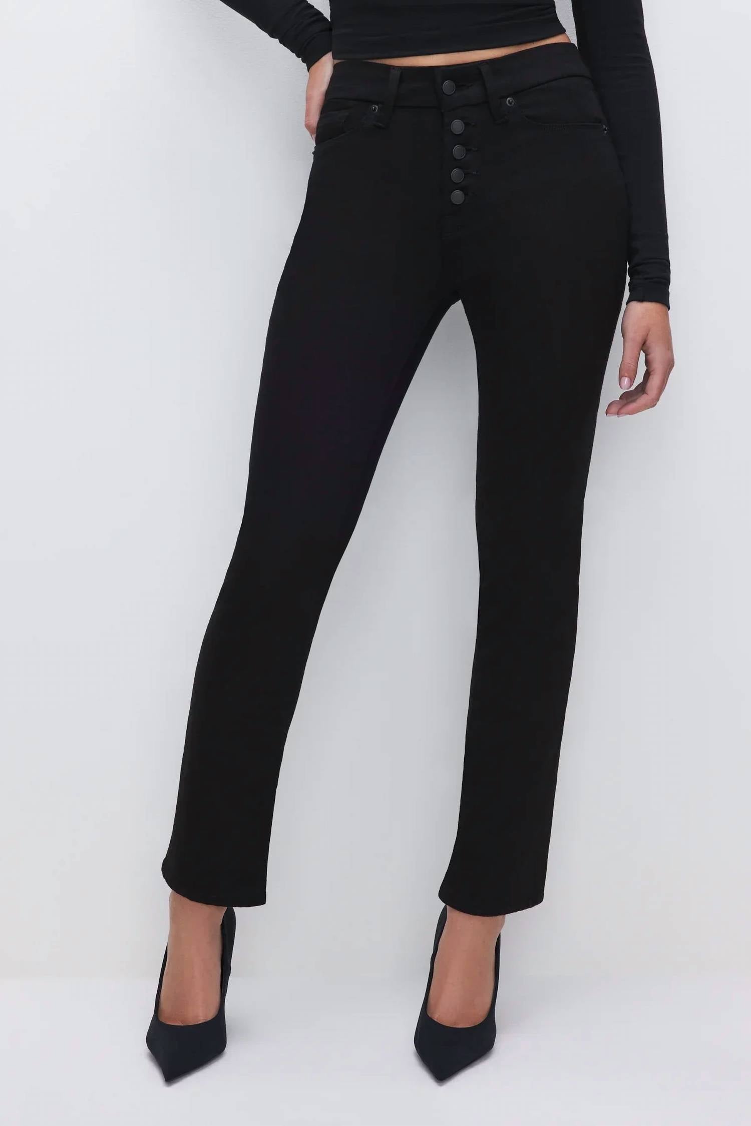 Good American - Never Fades Good Legs Straight Jeans