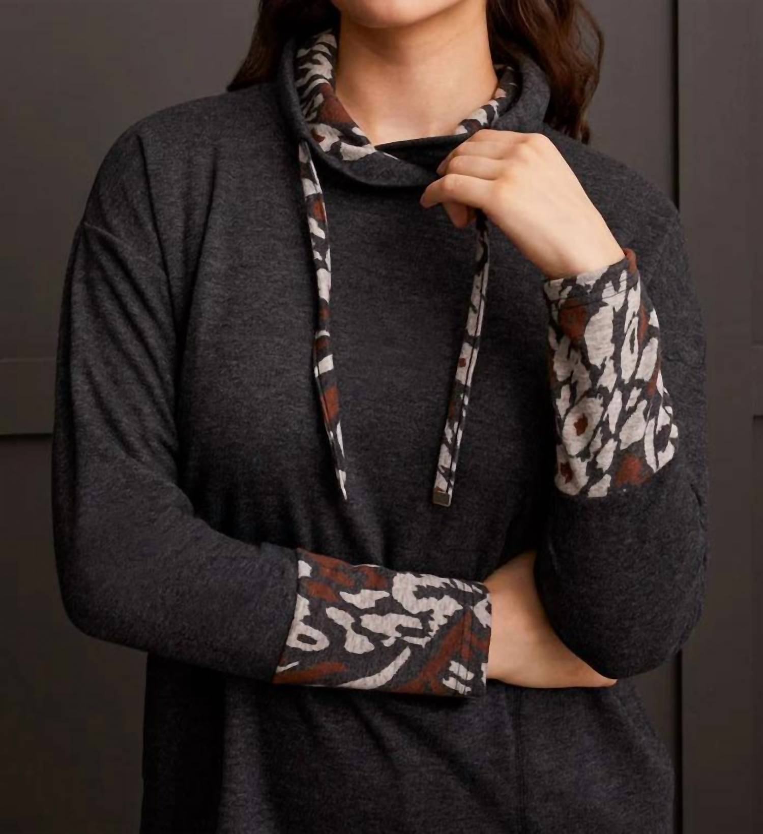 Tribal - Brushed Jacquard Tunic Top