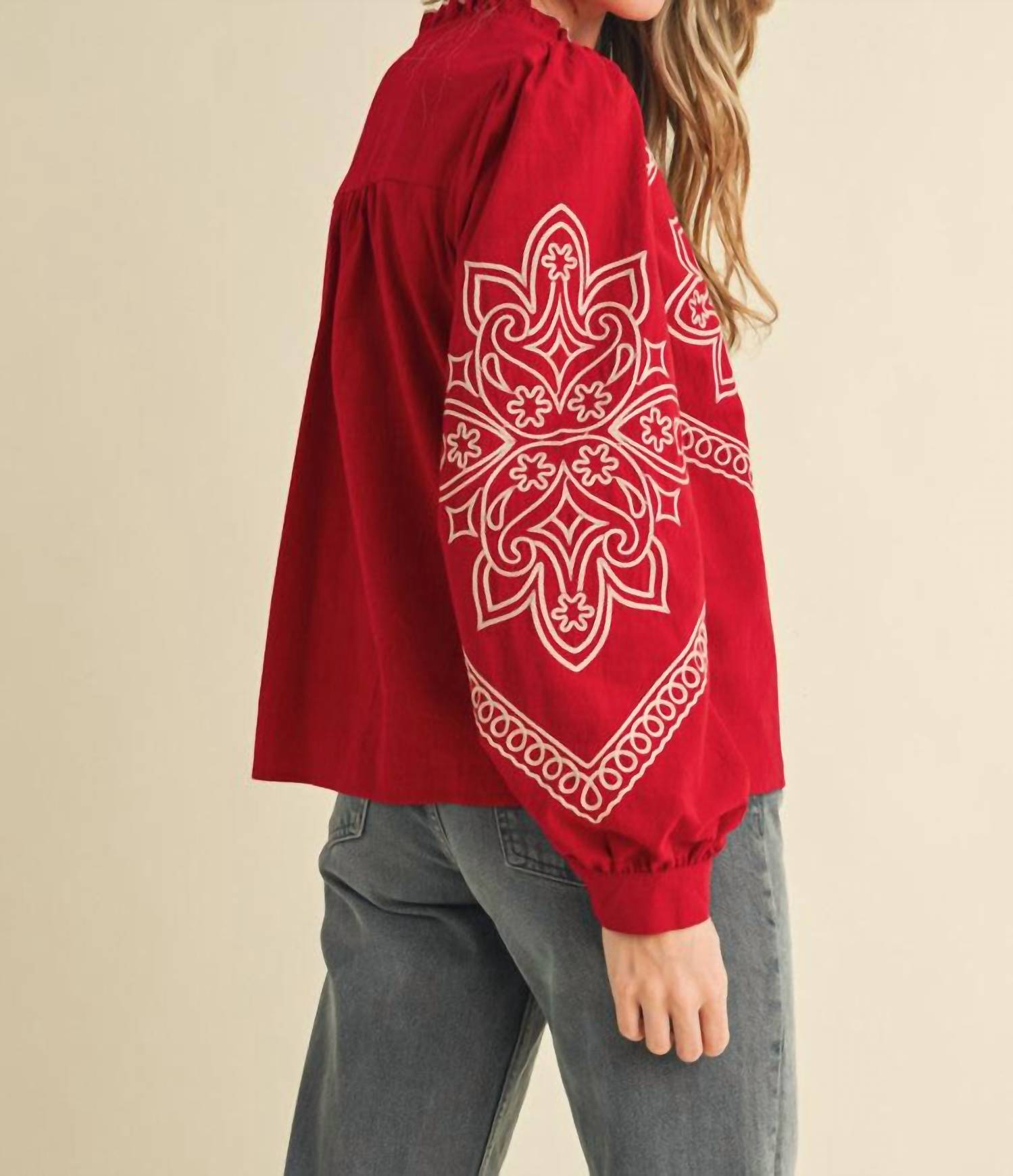 En Merci - Caroline Embroidered Blouse