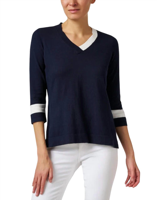 J'Envie/Eli - 3/4 Sleeves Knit Top