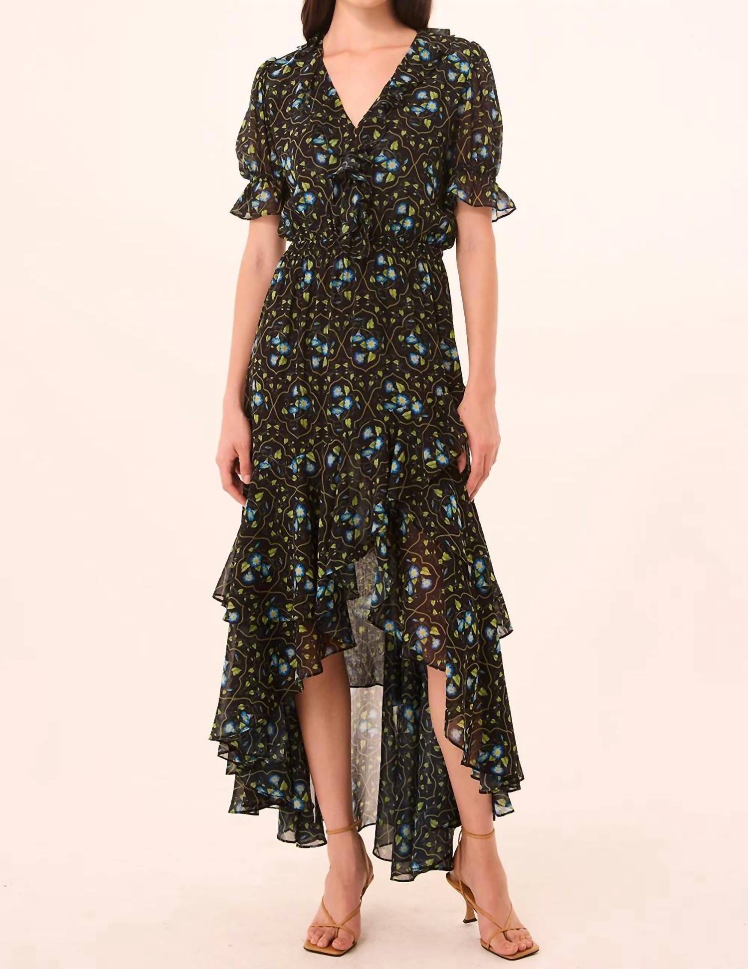 Misa Los Angeles - Jodie High-low Hem Midi Dress