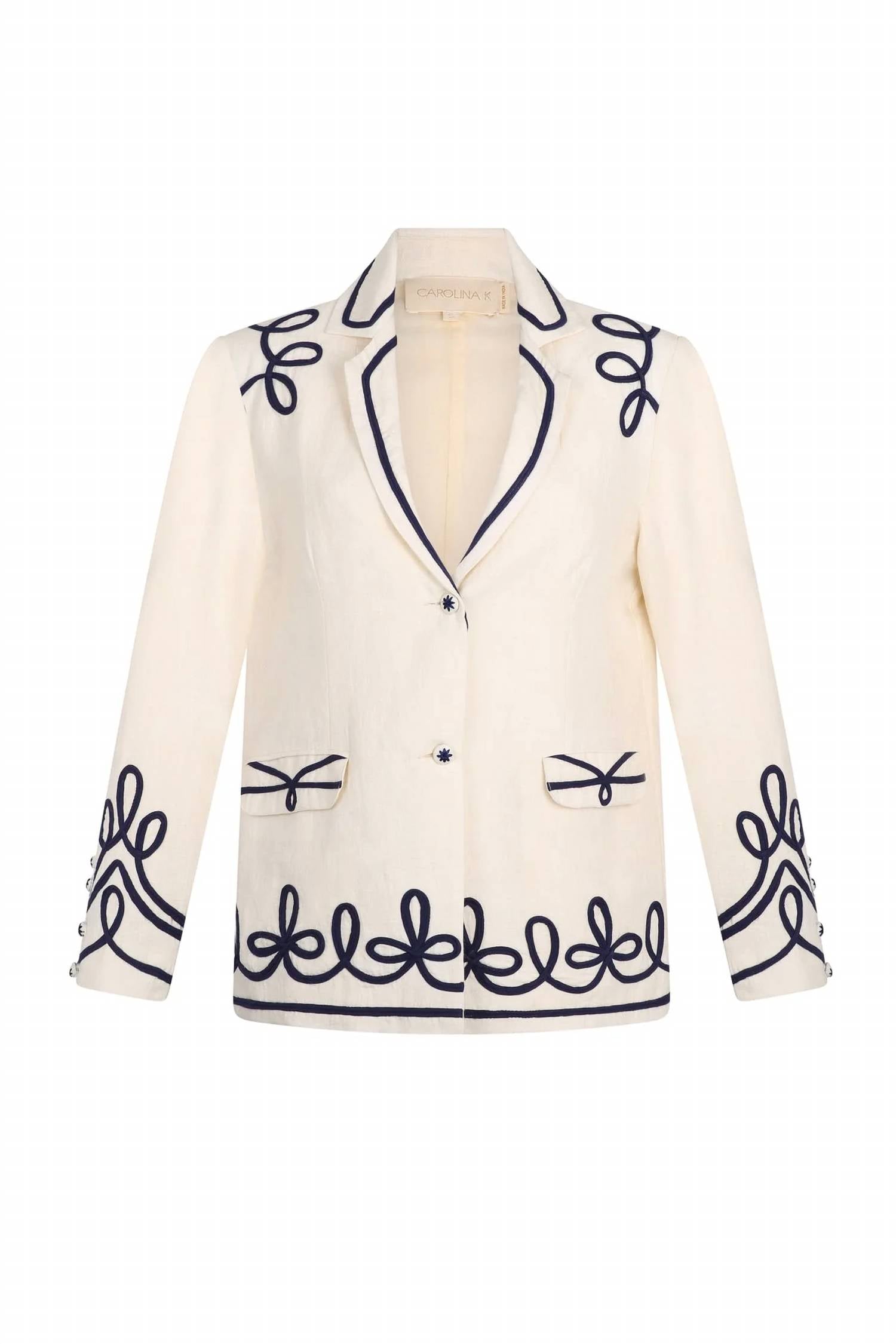 Carolina K - Vera Embroidered Blazer