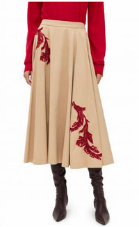 Cinq A Sept - Floral Embroidered Rizzo Skirt