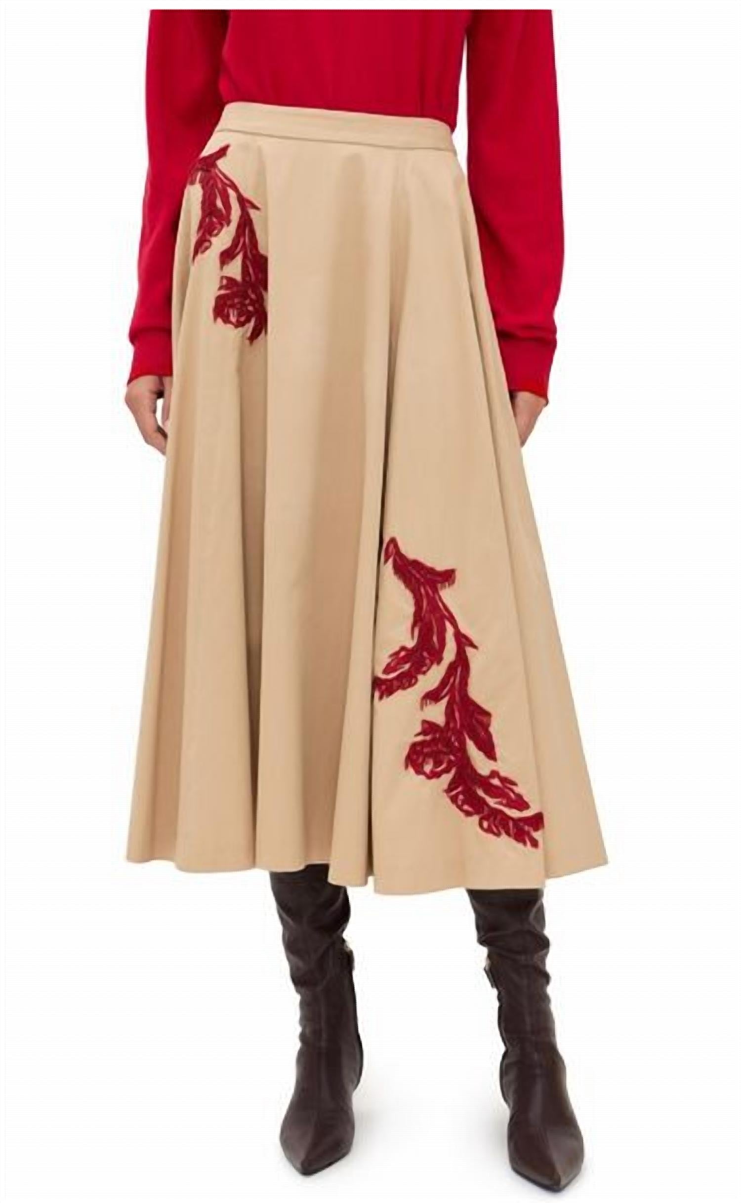 Cinq A Sept - Floral Embroidered Rizzo Skirt
