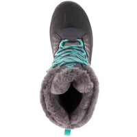 kamik Women’s Iceland Winter Boots in charcoal - women's shoe - detail view