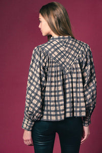 THE SHIRT Shiv Shirt in plaid - women's shirt - detail view