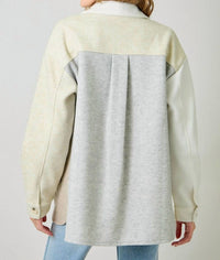 Mystree - Annika Color Blocked Shacket