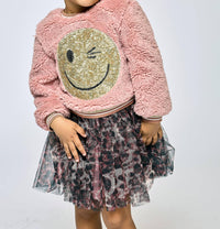 Baby Sara - Sherpa Happy Face Dress