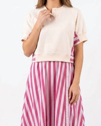 &Merci - Game Day Stripe Dress