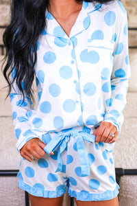 Jess Lea - Dotty Darling Polka Dot Ruffle Pajama Set