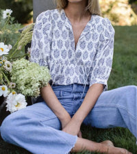 Marea - Steph Cotton Blouse Top