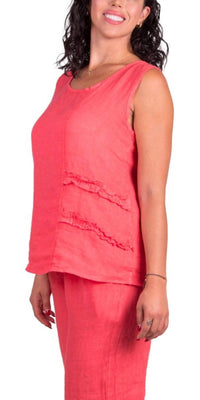 Gigi Moda - Palermo Linen Short Sleeve Top