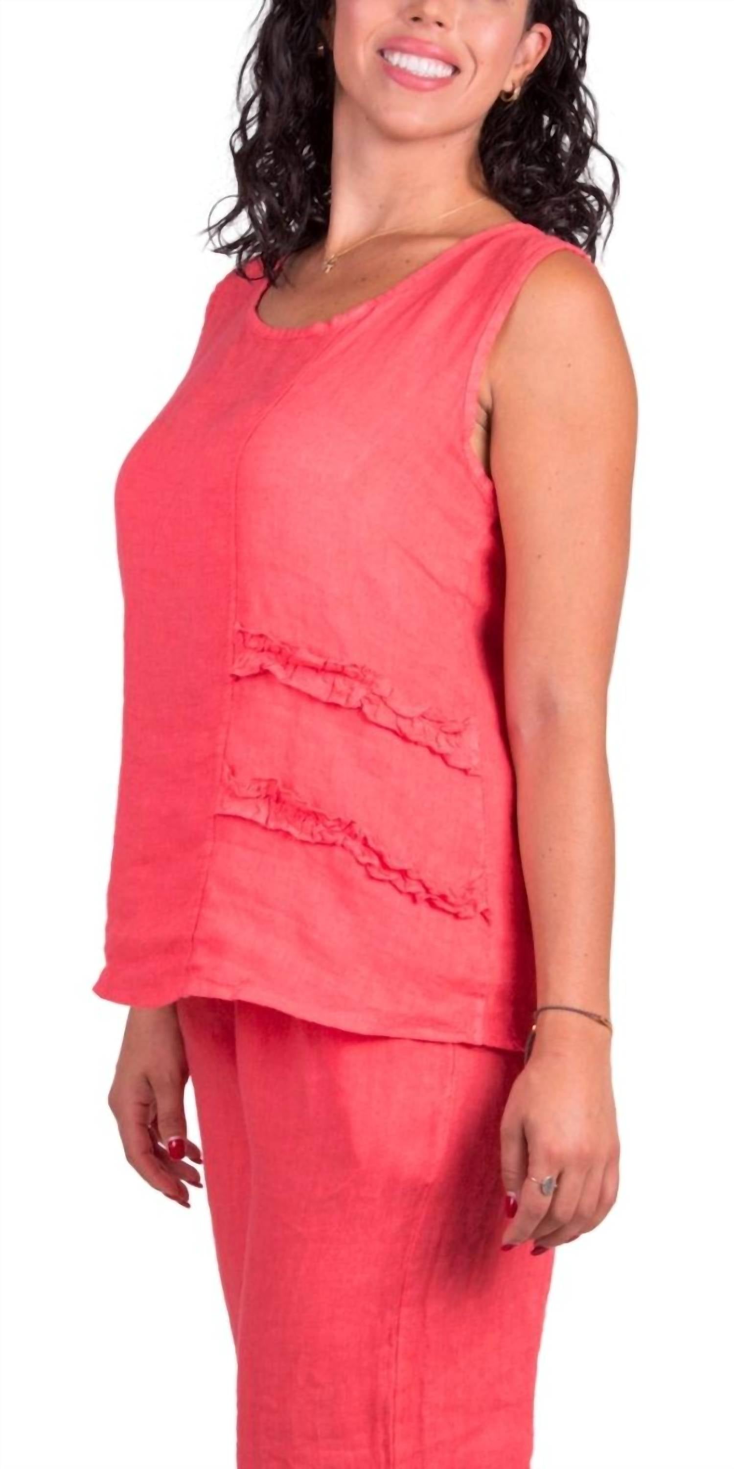Gigi Moda - Palermo Linen Short Sleeve Top