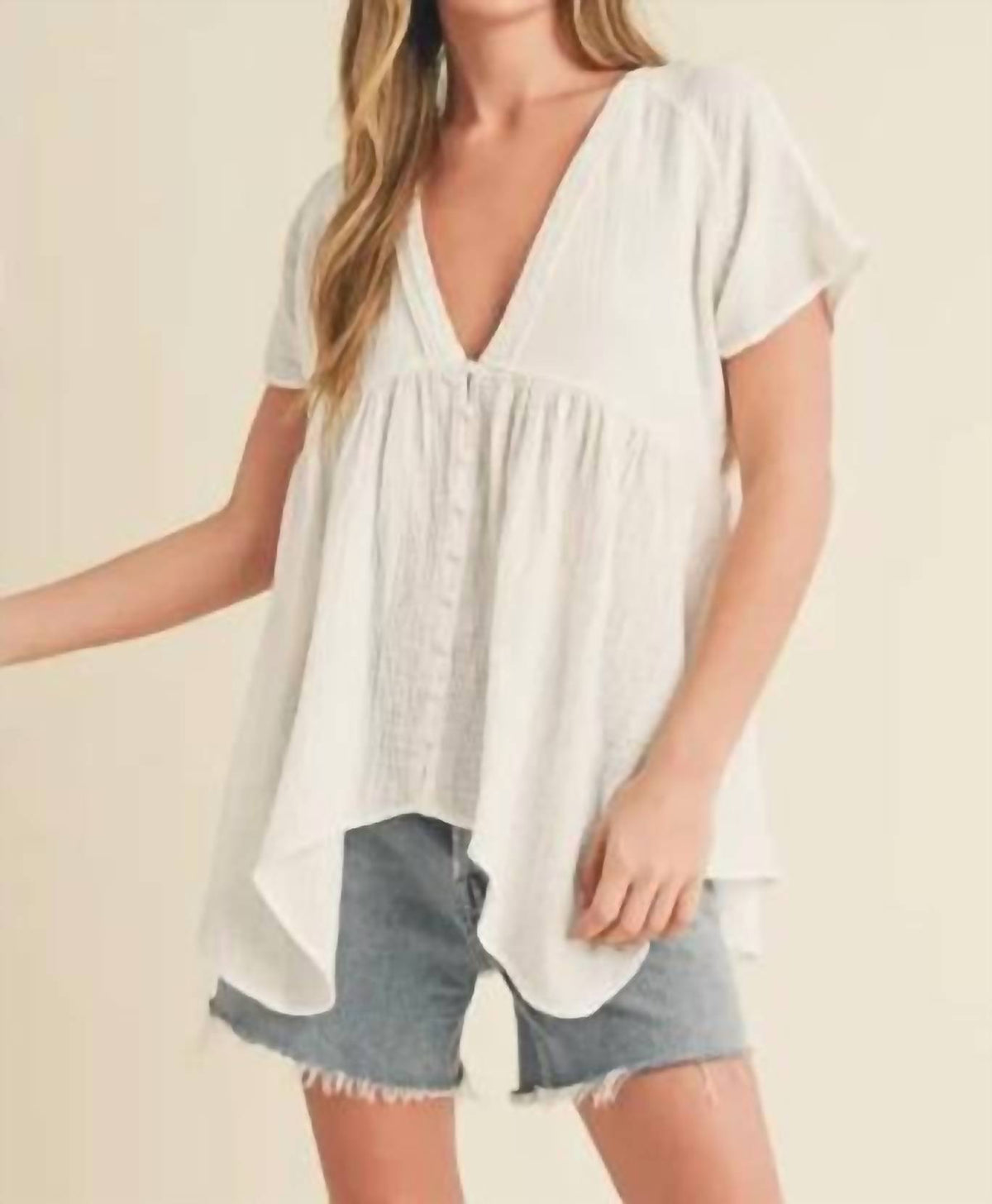 Aemi + Co - Relaxed Cotton Blouse
