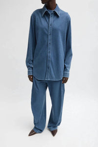 Tibi - Stretch Denim Easy Shirt