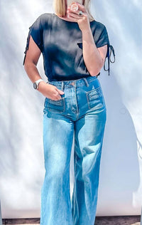Style Rack - Breezy Bliss Cropped Blouse